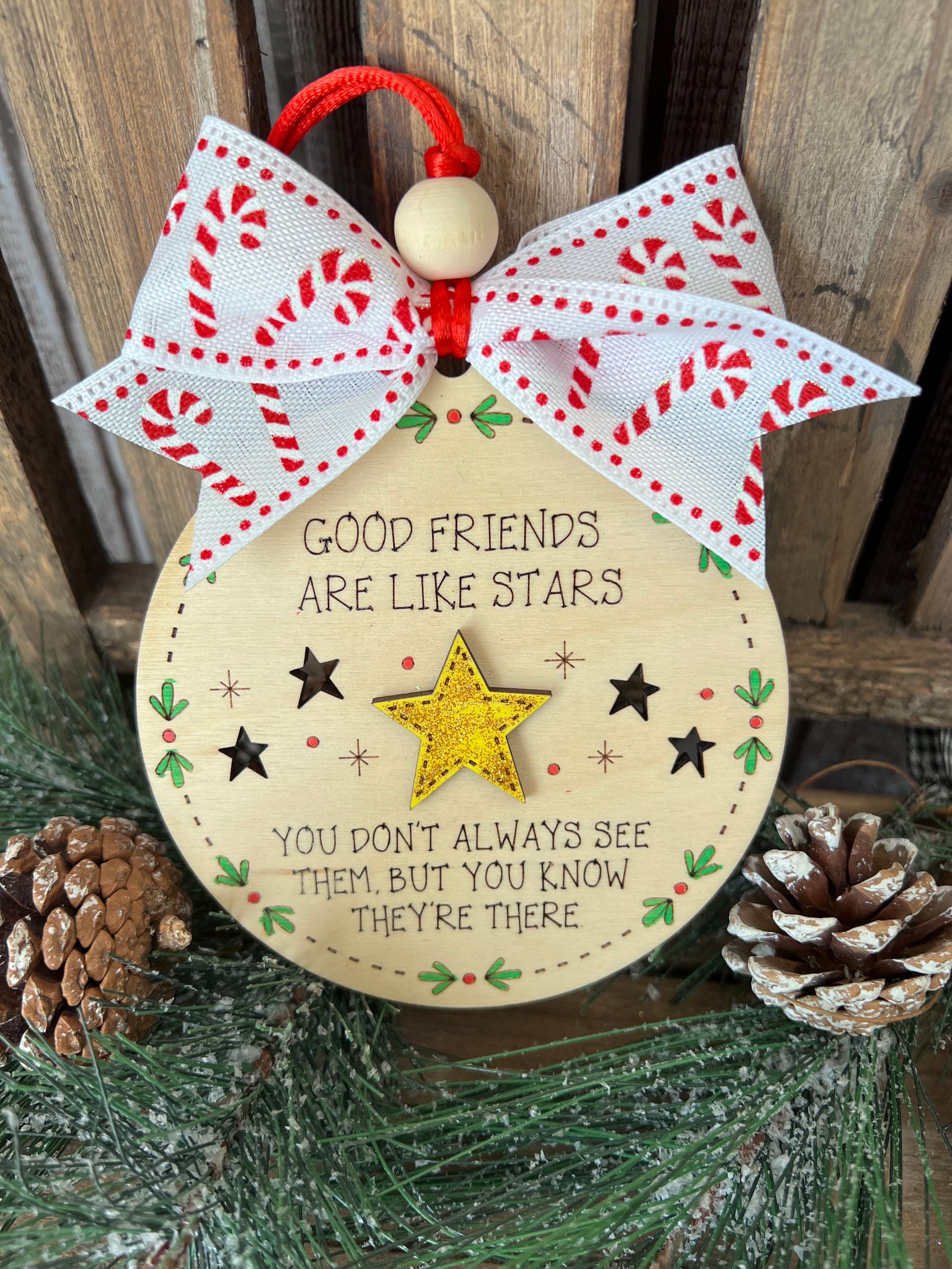 Good Friends Are Like Stars Ornament