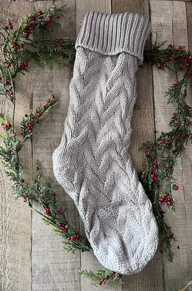 Personalized Cable Knit Stockings