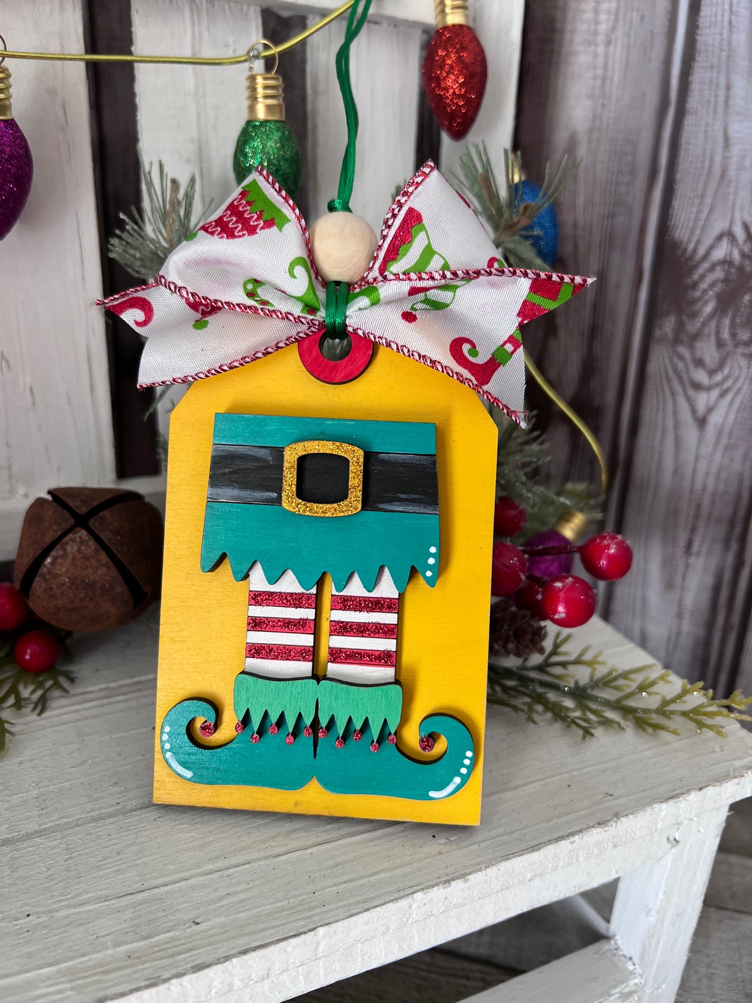 Elf Gift Card Ornament