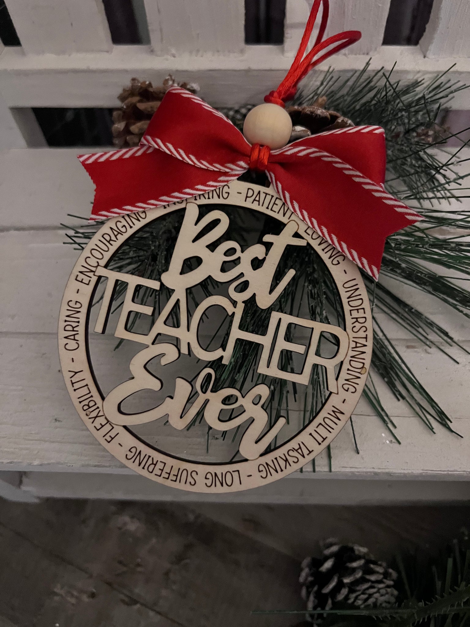 Best Teacher Ever Ornament