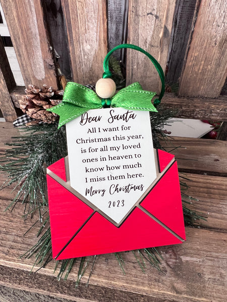 Dear Santa Memorial Ornament