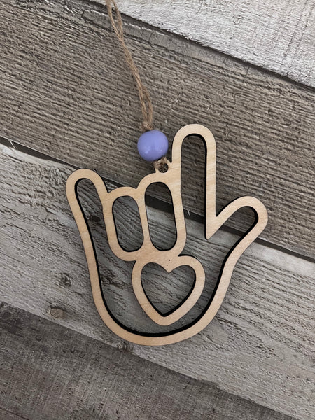 Sign Language (ASL) Ornament