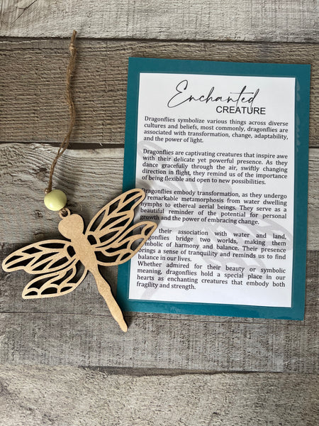 Enchanted Creature Dragonfly Story Ornament