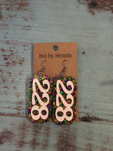 228 Mardi Gras Earrings