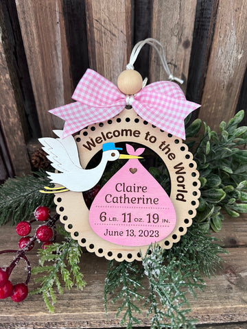 Birth Announcement Ornament