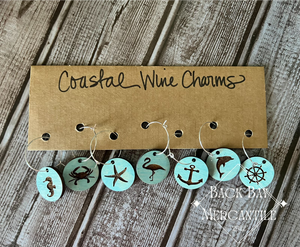 Coastal Set Wine Charms