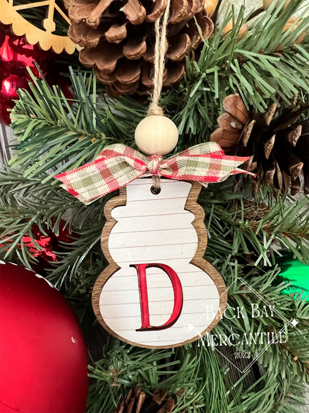 Snowman Farmhouse Ornament