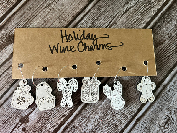 Holiday Icons Wine Charms