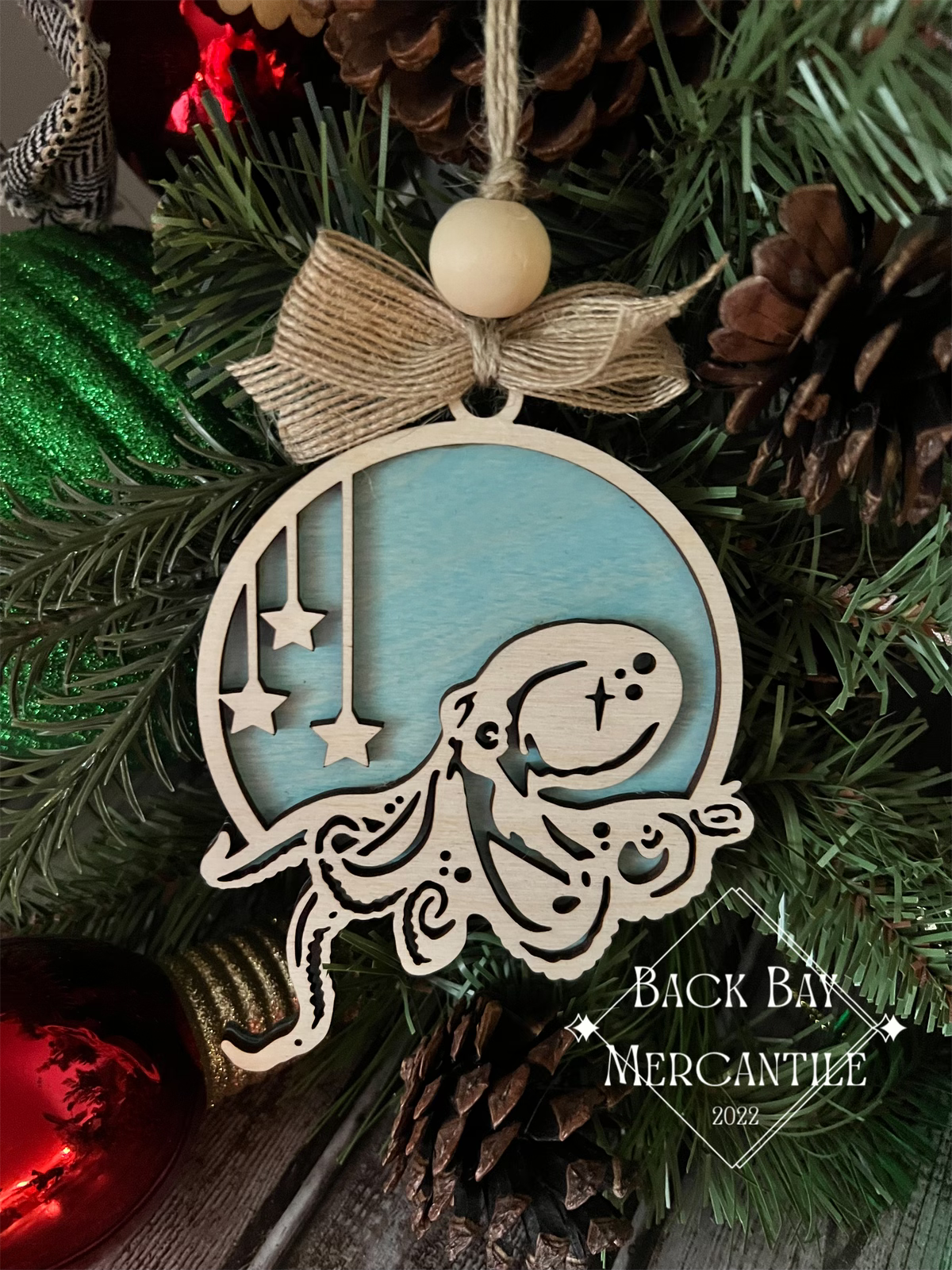 Octopus Coastal Ornament