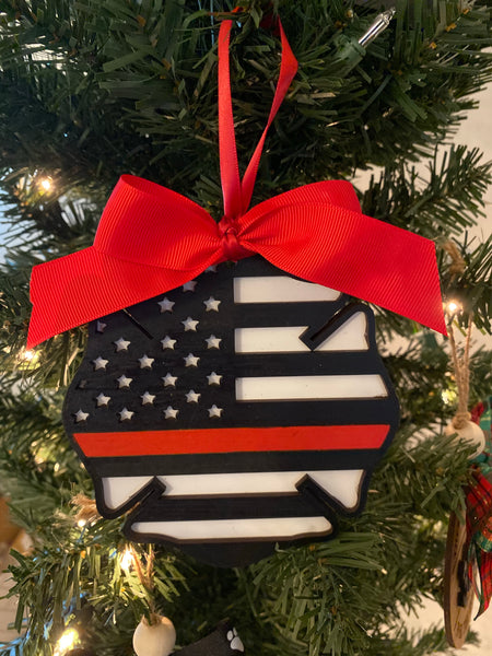 Thin Red  Line Ornament