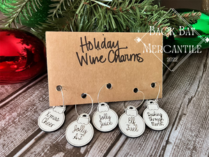 Christmas Ornament Wine Charms