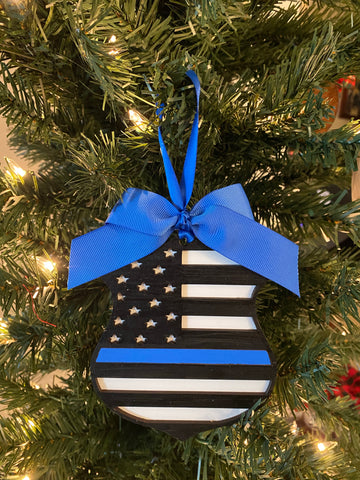 Thin Blue Line Ornament