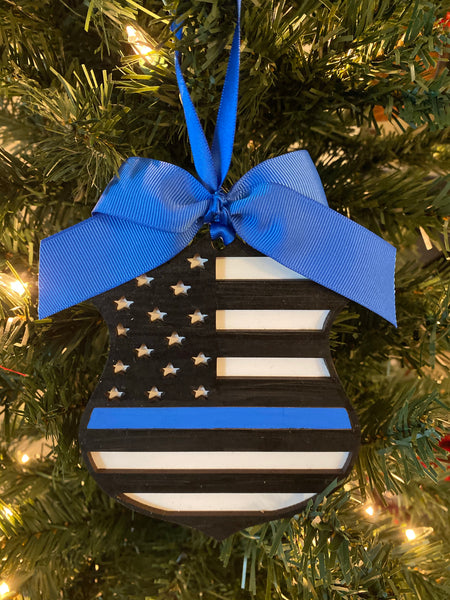 Thin Blue Line Ornament