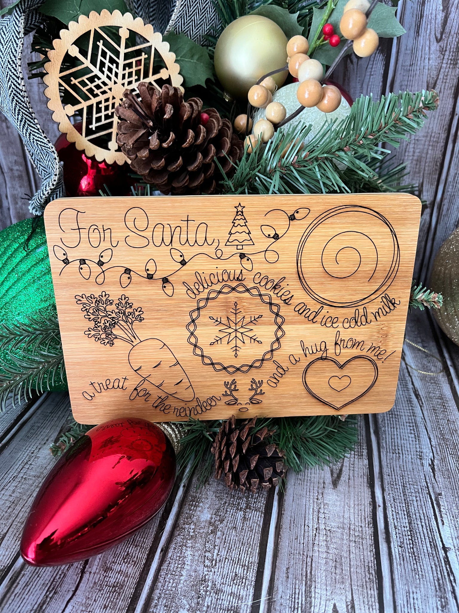 Santa Snack Board