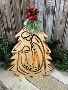 Nativity Candle Holder